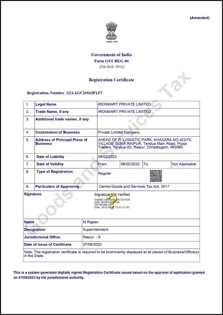 GST Registration